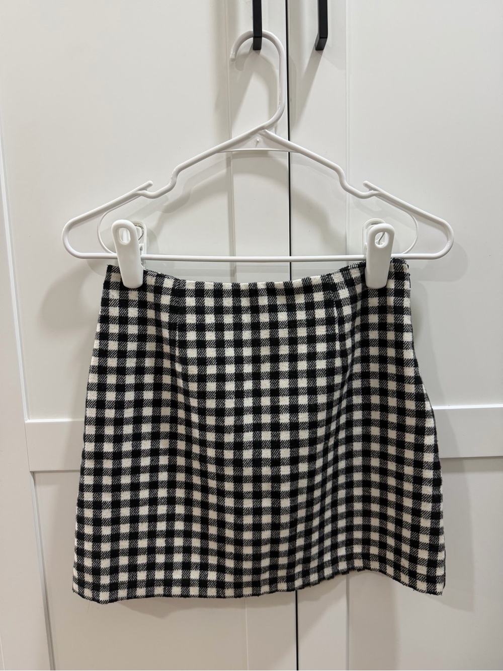 Forever 21 Black & White Gingham Mini Skirt
